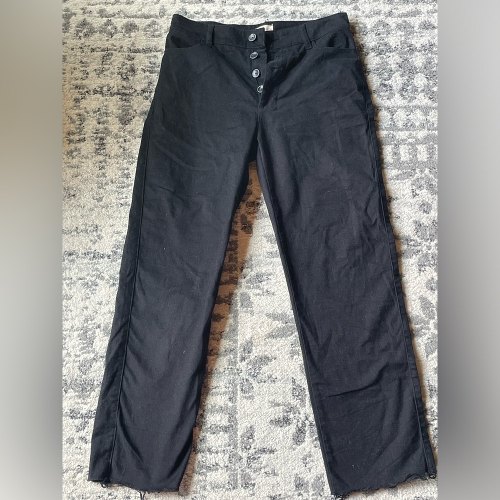 Black button up jeans